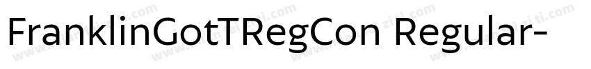 FranklinGotTRegCon Regular字体转换